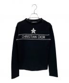 Christian Diorクリスチャン ディオール）の古着「カシミヤロゴニット」｜ブラック