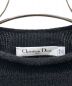 中古・古着 Christian Dior (クリスチャン ディオール) カシミヤロゴニット ブラック サイズ:38：120000円