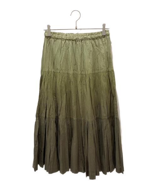 PLEATS PLEASE（プリーツプリーズ）PLEATS PLEASE (プリーツプリーズ) プリーツスカート オリーブ サイズ:１の古着・服飾アイテム