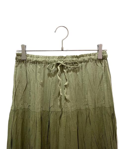 PLEATS PLEASE（プリーツプリーズ）PLEATS PLEASE (プリーツプリーズ) プリーツスカート オリーブ サイズ:１の古着・服飾アイテム