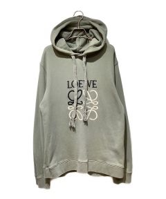 中古・古着通販】LOEWE (ロエベ) アナグラム刺繍ロゴパーカー グリーン 