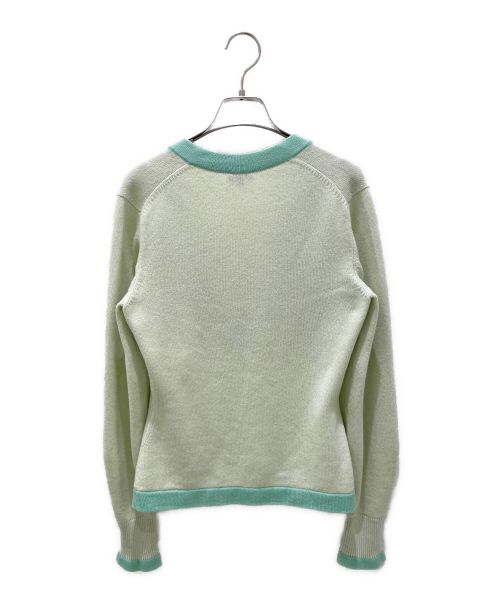 CHANEL（シャネル）CHANEL (シャネル) ココボタンカシミヤカーディガン グリーン サイズ:36の古着・服飾アイテム