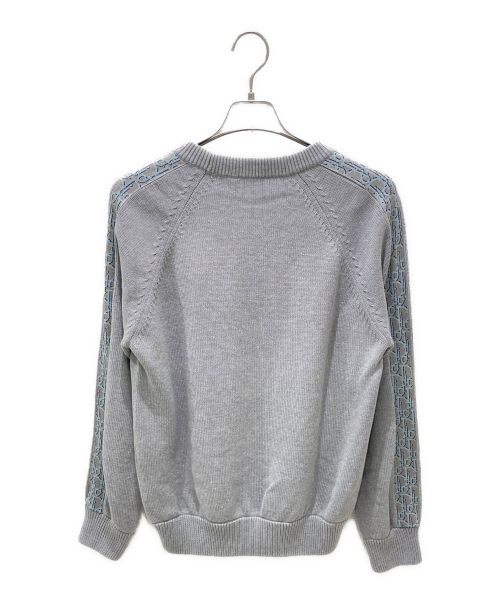 Dior（ディオール）Dior (ディオール) オブリーク コットンジャージー セーター グレー サイズ:Sの古着・服飾アイテム