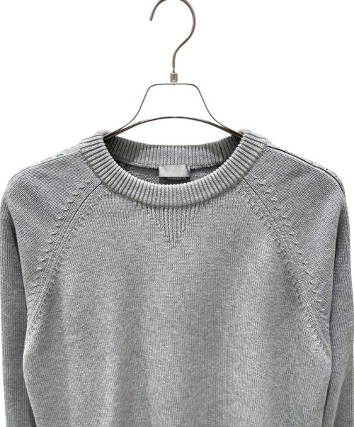 Dior（ディオール）Dior (ディオール) オブリーク コットンジャージー セーター グレー サイズ:Sの古着・服飾アイテム