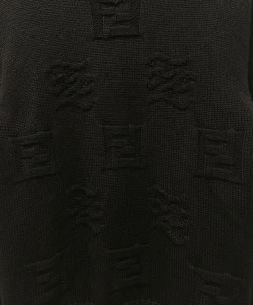 FENDI（フェンディ）FENDI (フェンディ) ジャガードズッカニット ブラック サイズ:44の古着・服飾アイテム