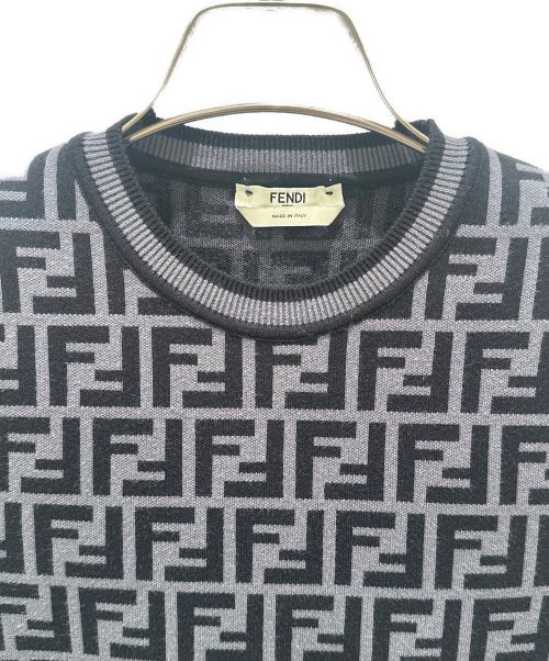 FENDI（フェンディ）FENDI (フェンディ) ズッカニット グレー サイズ:36の古着・服飾アイテム