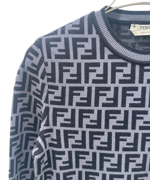 FENDI（フェンディ）FENDI (フェンディ) ズッカニット グレー サイズ:36の古着・服飾アイテム