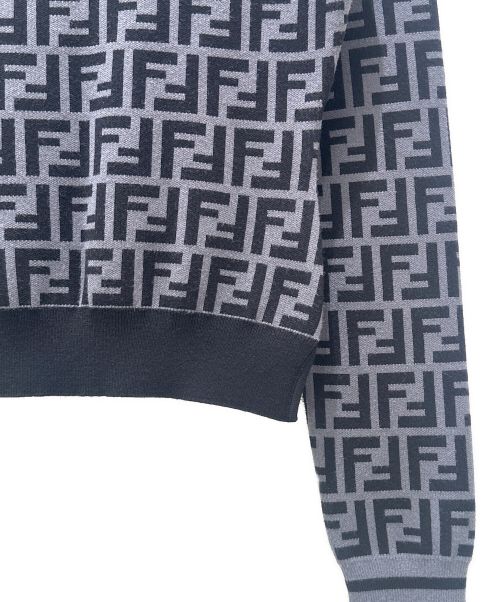 FENDI（フェンディ）FENDI (フェンディ) ズッカニット グレー サイズ:36の古着・服飾アイテム