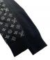 中古・古着 LOUIS VUITTON (ルイ ヴィトン) カシミヤ混 モノグラムデザインニット ブラック サイズ:SIZE S：90000円