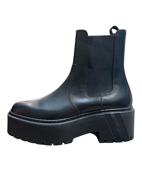 HERMES（エルメス）HERMES (エルメス) サイドゴアブーツ ハロウ ブラック サイズ:約24-24.5cmの古着・服飾アイテム