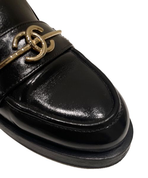 CHANEL（シャネル）CHANEL (シャネル) ココマーク ローファー ブラック サイズ:36 1/2の古着・服飾アイテム