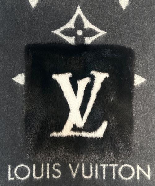 LOUIS VUITTON（ルイ ヴィトン）LOUIS VUITTON (ルイ ヴィトン) マフラー･コールド レイキャビック ブラック×ノワールの古着・服飾アイテム