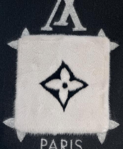 LOUIS VUITTON（ルイ ヴィトン）LOUIS VUITTON (ルイ ヴィトン) マフラー･コールド レイキャビック ブラック×ノワールの古着・服飾アイテム