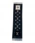 中古・古着 LOUIS VUITTON (ルイ ヴィトン) マフラー･コールド レイキャビック ブラック×ノワール：190000円
