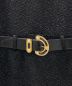 中古・古着 CHANEL (シャネル) チェーンデザイン ツイード ワンピース ブラック×ゴールド サイズ:40：280000円