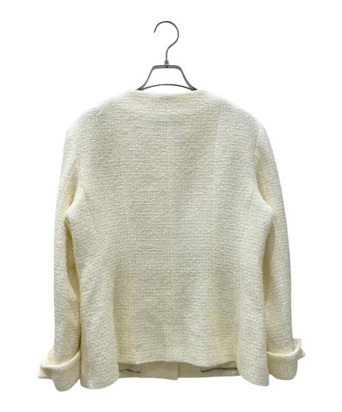 CHANEL（シャネル）CHANEL (シャネル) ツイードジャケット イエロー サイズ:42の古着・服飾アイテム