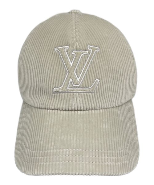 LOUIS VUITTON（ルイ ヴィトン）LOUIS VUITTON (ルイ ヴィトン) LVシグネチャーコーデュロイキャップ ベージュ サイズ:-の古着・服飾アイテム