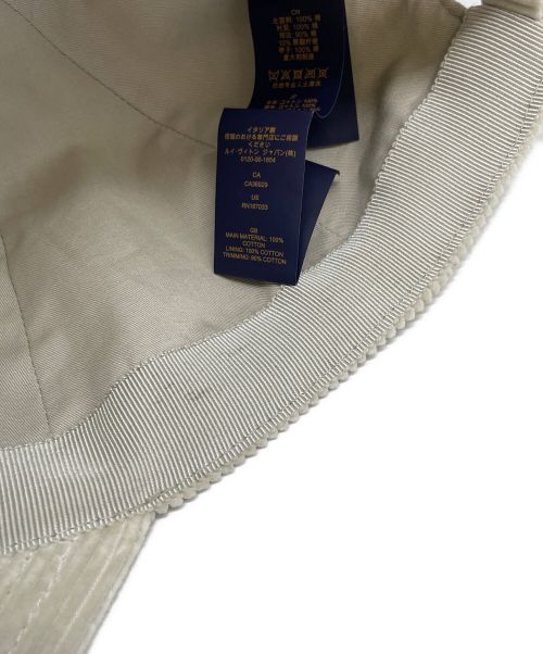 LOUIS VUITTON（ルイ ヴィトン）LOUIS VUITTON (ルイ ヴィトン) LVシグネチャーコーデュロイキャップ ベージュ サイズ:-の古着・服飾アイテム