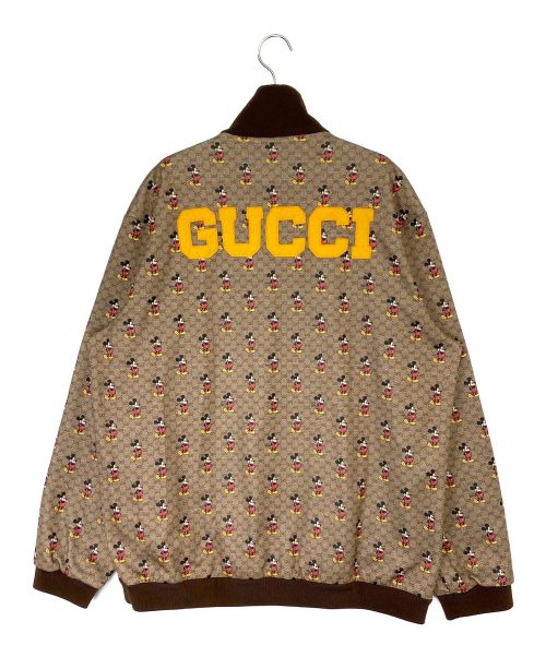 GUCCI（グッチ）GUCCI (グッチ) DISNEY (ディズニー) GGトラックジャケット ブラウン サイズ:Lの古着・服飾アイテム