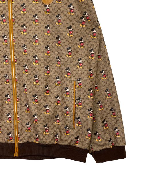GUCCI（グッチ）GUCCI (グッチ) DISNEY (ディズニー) GGトラックジャケット ブラウン サイズ:Lの古着・服飾アイテム