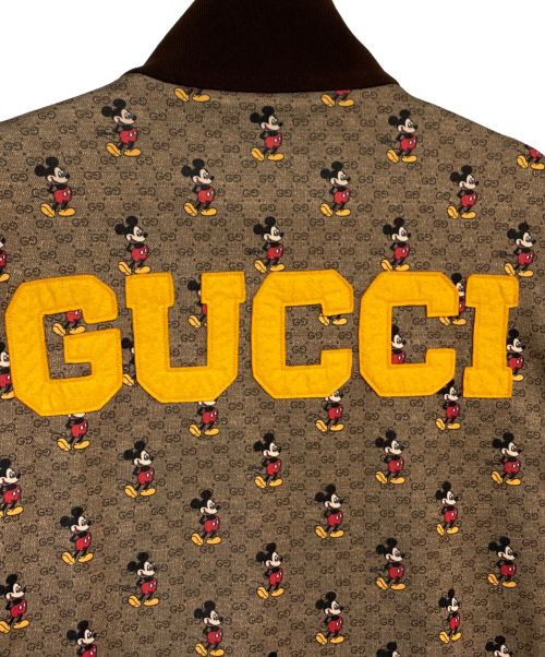 GUCCI（グッチ）GUCCI (グッチ) DISNEY (ディズニー) GGトラックジャケット ブラウン サイズ:Lの古着・服飾アイテム