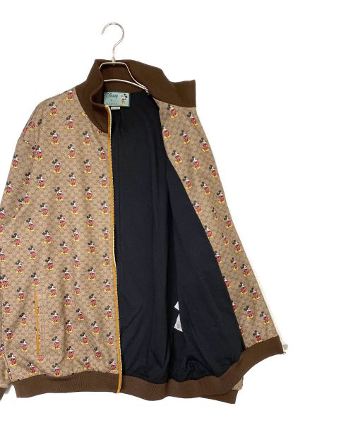 GUCCI（グッチ）GUCCI (グッチ) DISNEY (ディズニー) GGトラックジャケット ブラウン サイズ:Lの古着・服飾アイテム