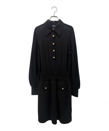 中古・古着通販】CHANEL (シャネル) P65 ココボタンラメニット