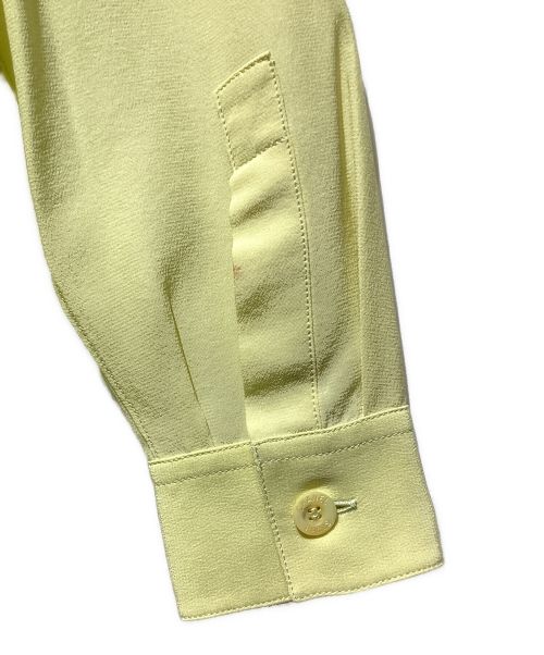 CHANEL（シャネル）CHANEL (シャネル) ココマークシルクシャツ イエロー サイズ:36の古着・服飾アイテム