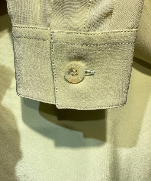 CHANEL（シャネル）CHANEL (シャネル) ココマークシルクシャツ イエロー サイズ:36の古着・服飾アイテム