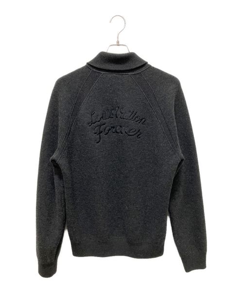 LOUIS VUITTON（ルイ ヴィトン）LOUIS VUITTON (ルイ ヴィトン) バックロゴジップアップニット グレー サイズ:XLの古着・服飾アイテム