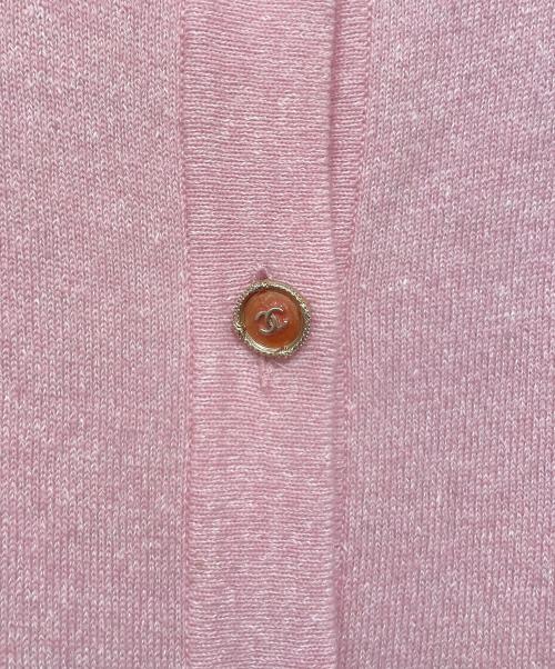 CHANEL（シャネル）CHANEL (シャネル) P45 ココマークボタンカーディガン ピンク サイズ:36の古着・服飾アイテム
