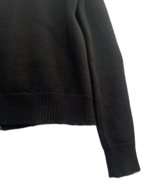 MONCLER（モンクレール）MONCLER (モンクレール) ニット切替ベロアダウンジャケット ブラック サイズ:Sの古着・服飾アイテム