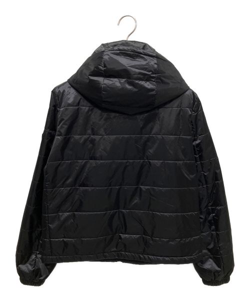 PRADA（プラダ）PRADA (プラダ) ロゴプレート中綿ジャケット ブラック サイズ:40の古着・服飾アイテム