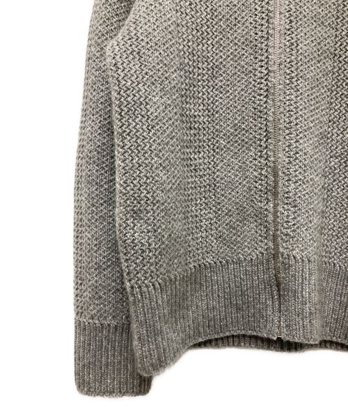 LOUIS VUITTON（ルイ ヴィトン）LOUIS VUITTON (ルイ ヴィトン) ジップアップニット グレー サイズ:XSの古着・服飾アイテム