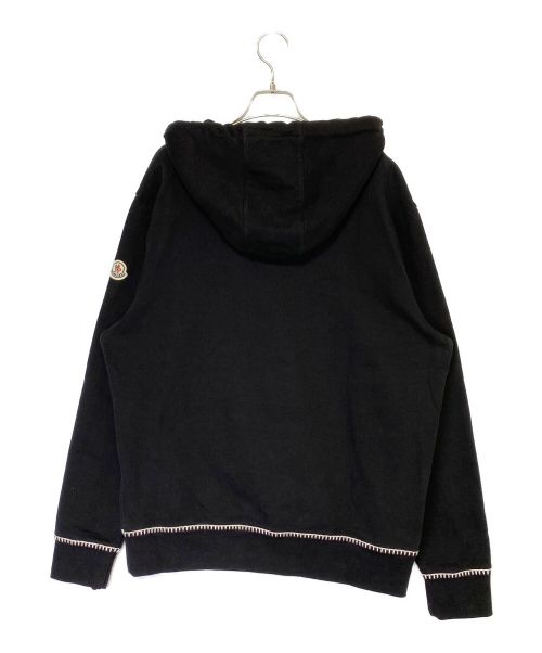 MONCLER（モンクレール）MONCLER (モンクレール) ロゴパーカー ブラック サイズ:XLの古着・服飾アイテム