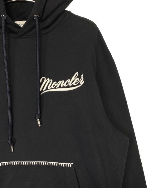 MONCLER（モンクレール）MONCLER (モンクレール) ロゴパーカー ブラック サイズ:XLの古着・服飾アイテム