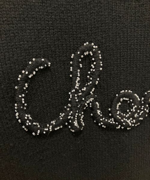 CHANEL（シャネル）CHANEL (シャネル) ロゴニット ブラック サイズ:38の古着・服飾アイテム