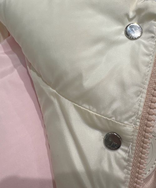 GUCCI（グッチ）GUCCI (グッチ) GGコットンキャンバス ダウンベスト ライトピンク サイズ:40の古着・服飾アイテム