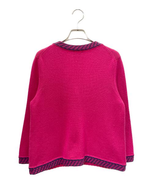 CHANEL（シャネル）CHANEL (シャネル) ココマーク ボタン カーディガン ショッキングピンク サイズ:38の古着・服飾アイテム