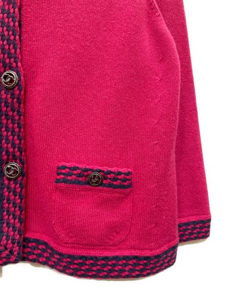 CHANEL（シャネル）CHANEL (シャネル) ココマーク ボタン カーディガン ショッキングピンク サイズ:38の古着・服飾アイテム
