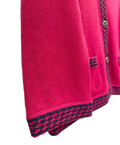 CHANEL（シャネル）CHANEL (シャネル) ココマーク ボタン カーディガン ショッキングピンク サイズ:38の古着・服飾アイテム