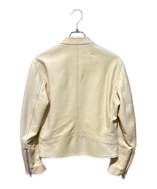 Maison Margiela（メゾンマルジェラ）Maison Margiela (メゾンマルジェラ) 八の字ライダースジャケット ベージュ サイズ:46の古着・服飾アイテム