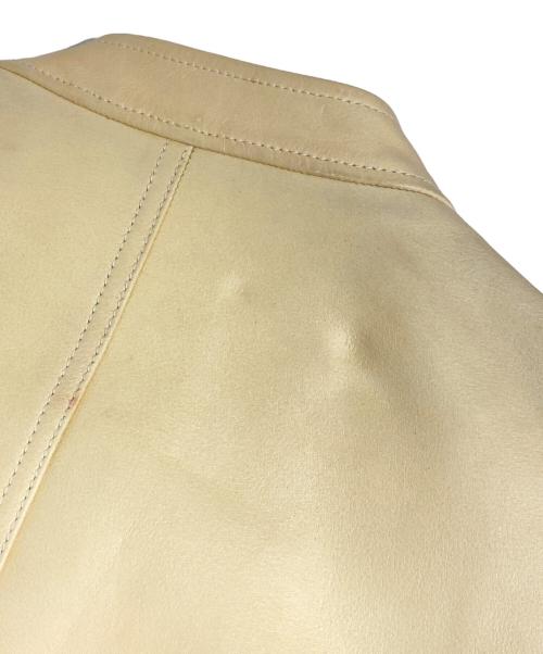 Maison Margiela（メゾンマルジェラ）Maison Margiela (メゾンマルジェラ) 八の字ライダースジャケット ベージュ サイズ:46の古着・服飾アイテム