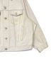 中古・古着 BALENCIAGA (バレンシアガ) Bell Sleeve Aged Denim Jacket 'Cream' ベージュ サイズ:32：62000円