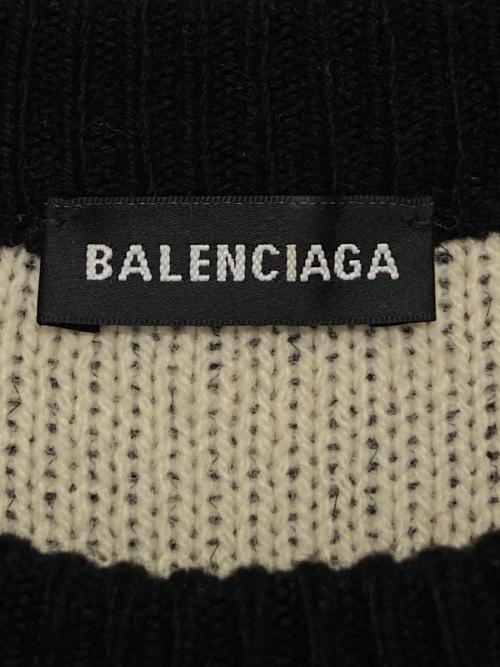 BALENCIAGA（バレンシアガ）BALENCIAGA (バレンシアガ) オールオーバーロゴニット ブラック サイズ:Lの古着・服飾アイテム