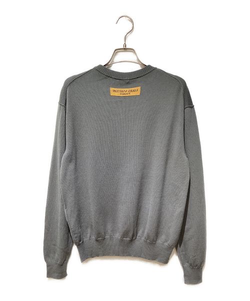 LOUIS VUITTON（ルイ ヴィトン）LOUIS VUITTON (ルイ ヴィトン) ロゴ刺繍ニット グレー サイズ:XSの古着・服飾アイテム