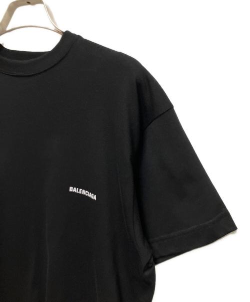 BALENCIAGA（バレンシアガ）BALENCIAGA (バレンシアガ) 21SS Small logo tee/ロゴTシャツ ブラック サイズ:Mの古着・服飾アイテム