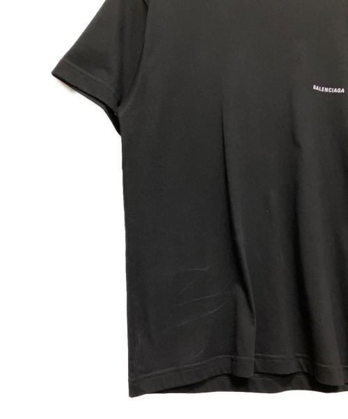 BALENCIAGA（バレンシアガ）BALENCIAGA (バレンシアガ) 21SS Small logo tee/ロゴTシャツ ブラック サイズ:Mの古着・服飾アイテム