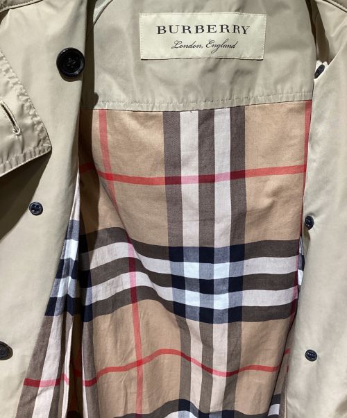 BURBERRY LONDON（バーバリーロンドン）BURBERRY LONDON (バーバリーロンドン) ポリエステルトレンチコート カーキ サイズ:38の古着・服飾アイテム