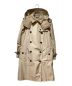 BURBERRY LONDON（バーバリーロンドン）の古着「ポリエステルトレンチコート」｜カーキ